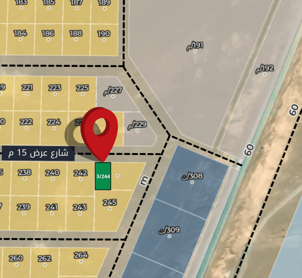 للبيع أرض 325م في مخطط الخير الدكاترة 3422